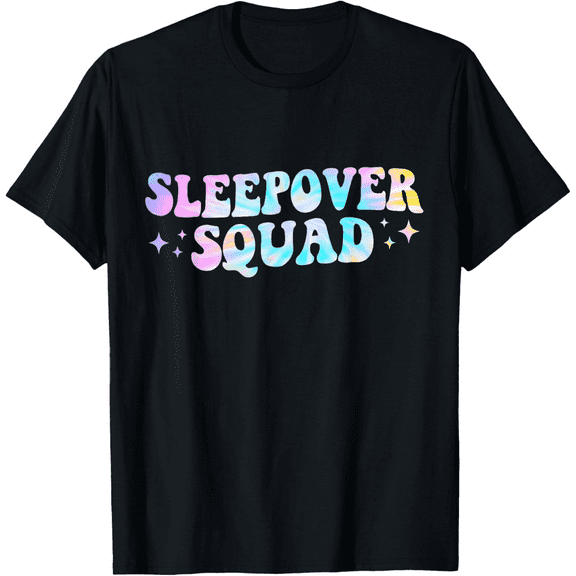 Tie Dye Sleepover Squad Pajama Party Slumber Party Mens T-Shirt