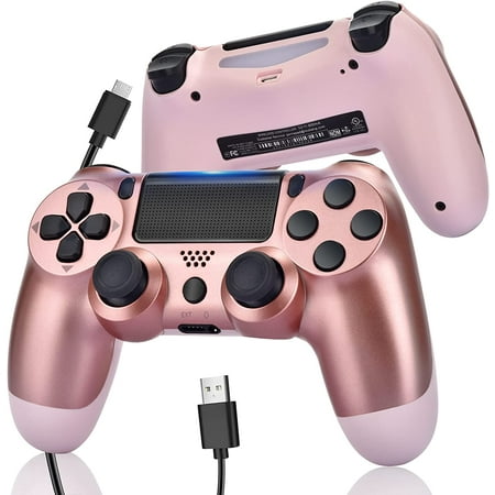 Divertidísimo encuesta Día FYBTO Wireless Pink PS4 Controller Compatible with Playstation 4 System,  Rose Gold PS4 Controller with Charging Cable, Remote Gamepad Control Gift  for Girls/Kids/Man（New Cheap | Walmart Canada