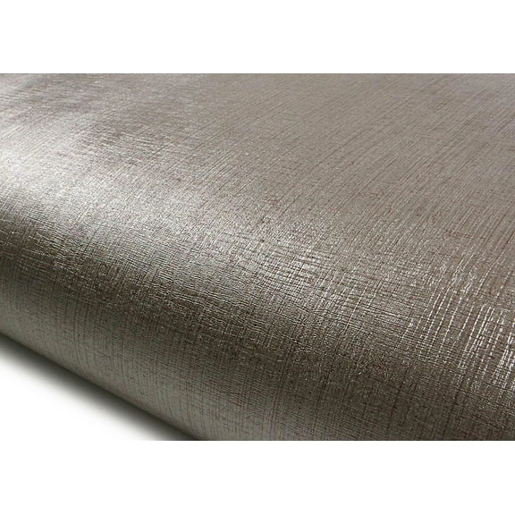 ROSEROSA Peel and Stick PVC Faux Metal Self-Adhesive Wallpaper Covering Counter Top Shelf Liner Luxury Ash 2.00 Feet(W) X 6.56 Feet(L)