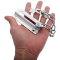 thumbnail image 3 of Mobutofu Door Chain Lock 1Pcs Silver Stainless Steel for Home Security Child Safety Pet Safety Minimalist Design, 3 of 8