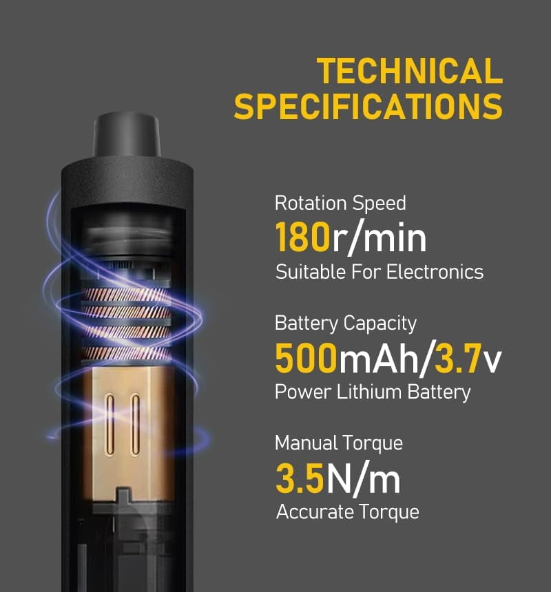 Banral Mini Electric Screwdriver Set,3.7V Precision Screwdriver Set 50 in 1 Magnetic Drill,OLED Display,5 Torque Settings,4 LED Lights, Portable Repair Tool Kit for Computer,Phone, Watch,Camer,Glasse