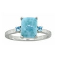 thumbnail image 2 of YoTreasure 2.87 Cts. Larimar Swiss Blue Topaz Solid 925 Sterling Silver Ring, 2 of 8