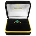thumbnail image 2 of Galaxy Gold 1.46 Carat 14k Solid Yellow Gold Love In A Frame Emerald Diamond Ring 4396Y (6.5), 2 of 2