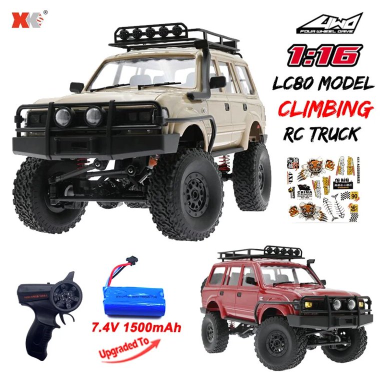 WPL ラジコン　C54-1 レッド WPL C54 C54-1 1/16 RC Car 2.4G Remote Control 4X4 Off Road