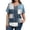 Royal Blue-40318aa, variant on Trgacdwlo L-5XL Plus Size Womens Tops Color Block V Neck Short Sleeve Tunics for Women Hide Belly Summer Beach Women Blouses Red 4XL