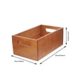 thumbnail image 2 of LEEYNEER Wooden BoxWooden Display Box Rustic Square Wood Box Craft Organizer Desktop Storage Box, 2 of 8