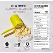 Ascent 100% Whey Protein Powder - Post Workout Whey Protein Isolate, Unflavored, 2 lb