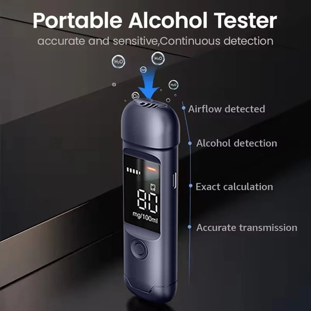 Digital LCD Alcohol Tester Machine Mini Alcohol Tester Breath Analyzer Pocket Alcoholtester Breathalyzer