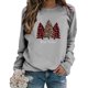 thumbnail image 5 of Sudaderas Navideñas Para Mujer, Camiseta Holgada Estampada A La Moda, Blusa de Manga Larga, Tops Casuales de Cuello Redondo Odeerbi ODB191867, 5 of 7