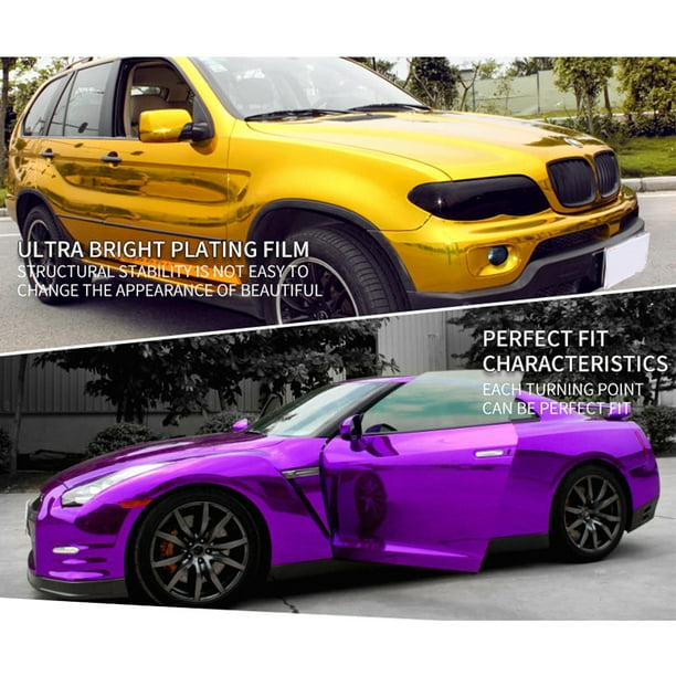 Stretchable Mirror Vinyl Film Foil Car Sticker DIY Wrapping Sheet Decal  Protective Car Styling Accessories 
