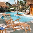 thumbnail image 4 of Teak Wood Titanic Outdoor Outdoor Patio Reclining Steamer Chair, A-Grade Teak Wood, 4 of 10