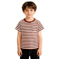 thumbnail image 2 of Rhuody Tops For Boys Spring T Shirt Crew Neck Tee Graphic Print Short Sleeve Blouse Soft Daily Wear 11-12 Years Coffee, 2 of 5