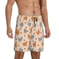 thumbnail image 2 of Wukai Funny Chicken Men’s Short Pajama Pants With Pockets Soft Sleep Pj Shorts for Men-4X-Large, 2 of 6