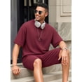 thumbnail image 3 of RICHCOIN Mens Shorts Sets 2 Piece Outfits Summer Casual Tracksuit Short Sleeve T Shirts and Shorts Suit for Men, 3 of 7