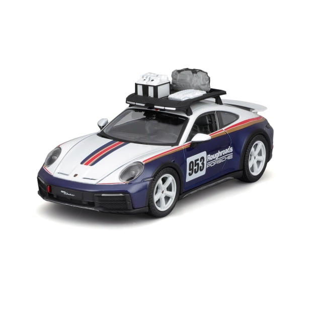 Vehículo fundido a presión Bburago 2023 Porsche 911 Dakar escala 1/24