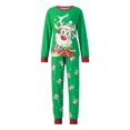 thumbnail image 2 of Arvbitana Christmas Family Matching Pajamas Set Long Sleeve Elk Print Tops Trousers Suit / Romper / Dog Wear Autumn Winter New Year Homewear Outfit for Adult Kid Baby Pet, 2 of 10