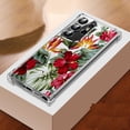 thumbnail image 3 of Deep Red Flower Case for Samsung Galaxy S23 Ultra,Aesthetic Colourful Floral Plant Case for Men Women,Unique Soft TPU Bumper Case Cover, 3 of 5