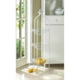 thumbnail image 2 of Zingz & Thingz Metal Corner Basket Stand in White, 2 of 2