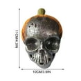 thumbnail image 3 of Taotanxi Halloween Pumpkin Skulls Originality Looking Skulls Human Skeleton Head Skull for Halloween Bar Home Table Decoration (3.9" X 4.3"), 3 of 6