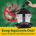 thumbnail image 3 of Pennington Earth Smart, Black Recycled Plastic Hopper Wild Bird Feeder, Extra Large 6 lb. Capacity, 11.5" Tall, 3 of 21