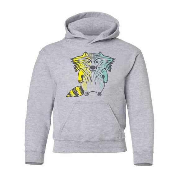 Cute Raccoon Hoodie Juniors -Image by Shutterstock, Small