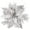Silver, variant on 20 Pack Christmas Poinsettia Decorations Flowers Ornaments for Christmas Tree, Wreath, Garland, 5.5"