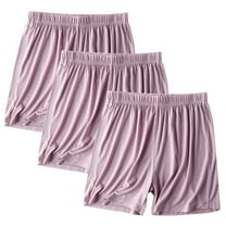 Diufon 3 Pack Women's Plus Size Shorts Elastic Waist Basic Pajama Shorts Soft Comfy Sleepwear Short Pants