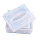 thumbnail image 1 of Caja de pañuelos, caja de almacenamiento de pañuelos de epoxi, estuche de almacenamiento de silicona, manualidades para regalo con agujero, 1 of 9