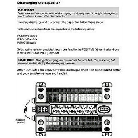 BOSS AUDIO CAP8 8 Farad Capacitor