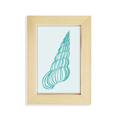 thumbnail image 1 of Blue Marine Life caracol ilustración Escritorio de madera Arte Pintura 5x7 pies marco de foto Unbranded, 1 of 4