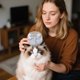 thumbnail image 2 of Pet Dogs Shampoo Massager Brush Massage Comb Grooming Scrubber Cepillo de Ducha para el Baño Cepillos de Silicona Suave Cepillo de Aseo Cepillo de Baño para Gatos y Perros Gr, 2 of 5