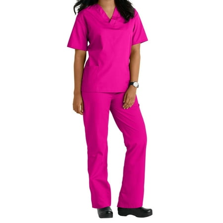 

Two Piece Scrub Set (Hot Pink X-Large)