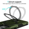 thumbnail image 4 of Cutyskin for Samsung Galaxy A54 5G Case with 135° Adjustable Ring Kickstand, for Women Men, Military Drop Protection Armor Shock Absorbent Rugged Phone Case for Samsung Galaxy A54 5G, Darkgreen, 4 of 9