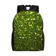 thumbnail image 1 of Balery Green Glitter Sparkle Mochila - Mochila Estilosa y Duradera para Laptop de 15 Pulgadas con Tela Oxford Impermeable, 1 of 8