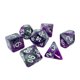 thumbnail image 1 of Dados acrílicos divertidos, juego de dados D20 D8 D12 D4, juego de mesa, dados poliédricos para Violeta, 1 of 6