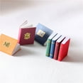 thumbnail image 3 of SPRING PARK 4Pcs/Set 1/12 Dollhouse Miniature Accessories Mini Book Notebook Furniture Accessories Kids DIY Toys, 3 of 3