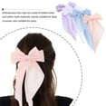 thumbnail image 2 of UPGRATOR 4Pcs Pink Hair Bows Clips for Women with Large Bow Ribbon Design Firm Grip, 2 of 4