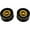 Black/Gold, variant on AxLabs Plastic Knob 2-Pack Aged Black