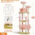 thumbnail image 3 of Large Cat Tree cm Cat Tower for Large Cats Cat Condo with Sisal-Cove Scratching Posts and Pads Padded Perch Dual Condo and Basket for Indoor Cats-Grey Small, 3 of 9