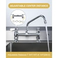 thumbnail image 7 of WOWOW Commercial Sink Faucet with 8” Swivel Spout & Supply Lines, 7 of 7