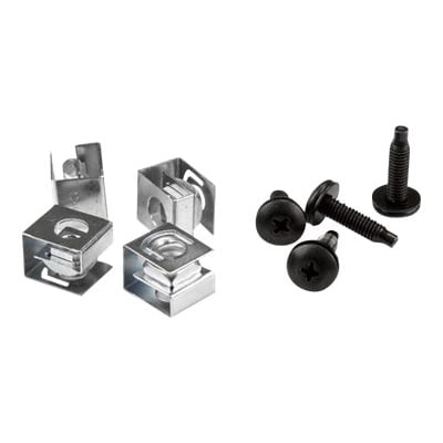 StarTech.com 10-32 Server Rack Screws - 50 Pack - Network Rack Screws and Clip Nuts for Rack Mount Server Cabinet or Enclosure (CLPSCRW1032) - Rack screws and nuts - for P/N: 2POSTRACK12, 2POSTRACK16, CABSCRWS1032