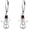 Black Hat Snowman-1, variant on Bat Earrings 925 Sterling Silver Dangle Drop Earrings Vintage Gothic Halloween Bat Jewelry Gift for Women Mom Wife Friend