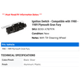 thumbnail image 2 of Ignition Switch - Compatible with 1980 - 1989 Plymouth Gran Fury 1981 1982 1983 1984 1985 1986 1987 1988, 2 of 2