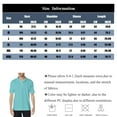 thumbnail image 4 of NAMTYQX Mens Casual Shirts Light Plus Size Short Sleeve Mens Polo Shirts Casual Button Lapel Neck Super Soft Loose Fitting Tshirts Shirts for Men Wine Size 3XL, 4 of 4
