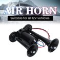 Kuorak Super Loud Dual Electric Air Horns Kit with Compressor