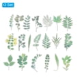 thumbnail image 3 of Calcomanías de flores de vinilo transparentes, calcomanías de flores claras de PET para álbum de recortes, 80 hojas verdes, 3 of 6