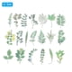 thumbnail image 3 of Calcomanías de flores de vinilo transparentes, calcomanías de flores claras de PET para álbum de recortes, 80 hojas verdes, 3 of 6