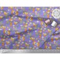 thumbnail image 2 of Soimoi Poly Georgette Fabric Cactus,Leaves & Tropical Flower Floral Print Fabric by The Yard 52 Inch Wide, 2 of 3