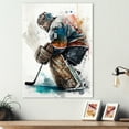 thumbnail image 2 of Designart Hockey Goalie During Game V Canvas Wall Art, 2 of 5