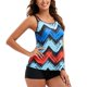 thumbnail image 5 of Traje de baño de dos piezas dividido con estampado sexy con tirantes casuales para mujer Traje de baño de playa Traje de baño Fridja  nalpqowj50743, 5 of 9